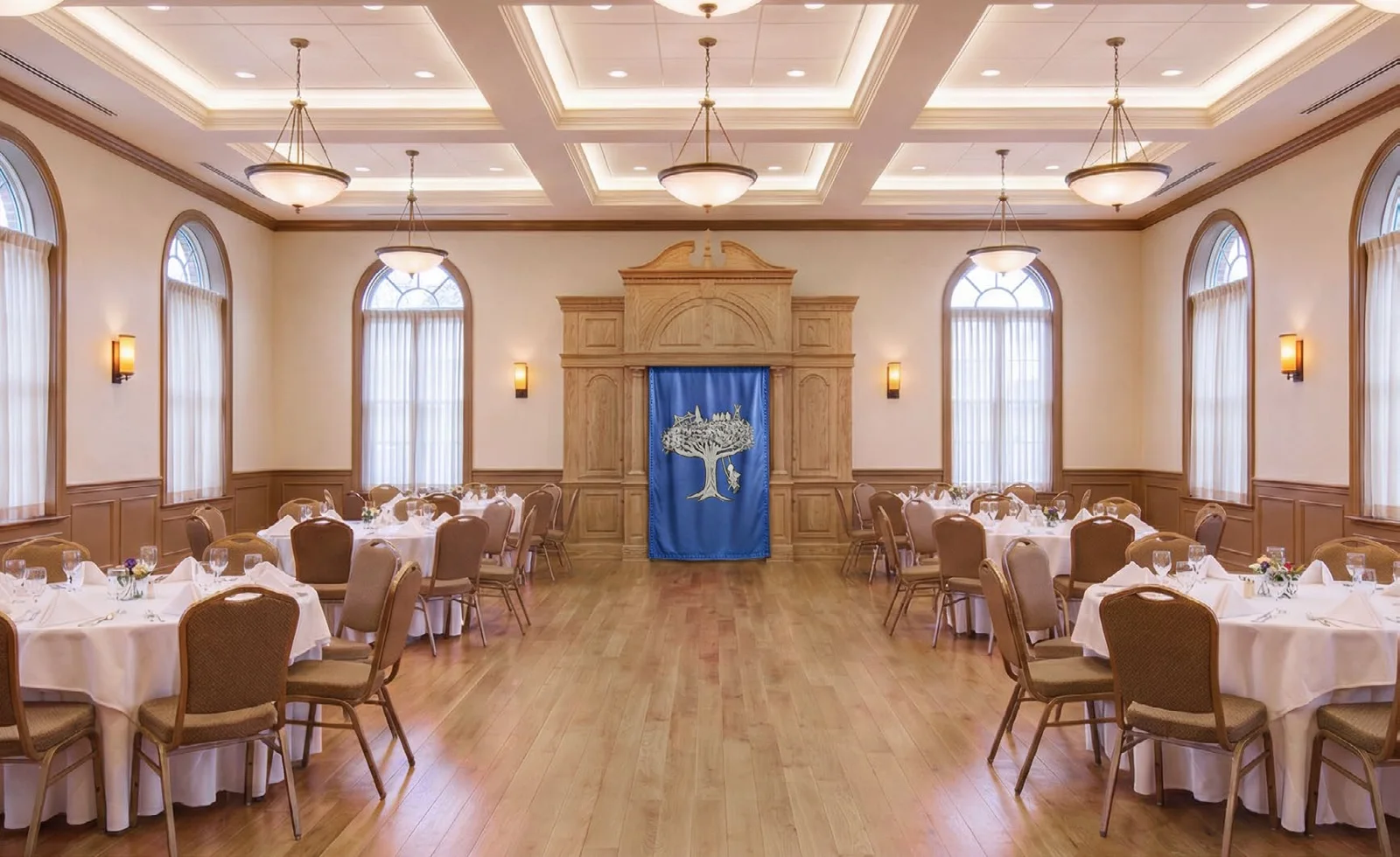Multi-purpose hall rendering